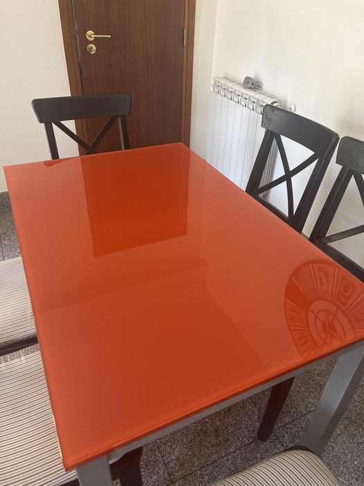 Mesa extencível cozinha com conjunto de cadeiras
