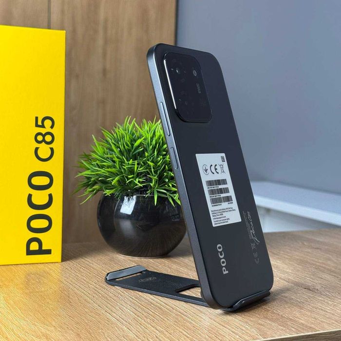 НОВИЙ Телефон Xiaomi Poco C85 6/128Gb Black 6000 мАh Купити Смартфон