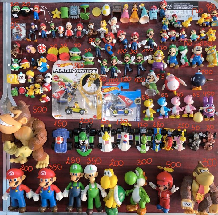 Фигурки из игры Марио Карт машинки Mario Kart Nintendo Лего lego