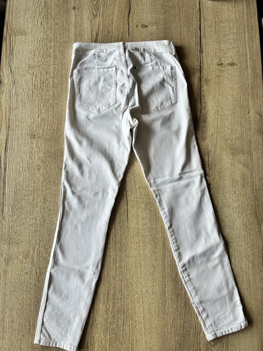 Nowe spodnie białe skinny jeans h&m 38 high waist wysoki stan