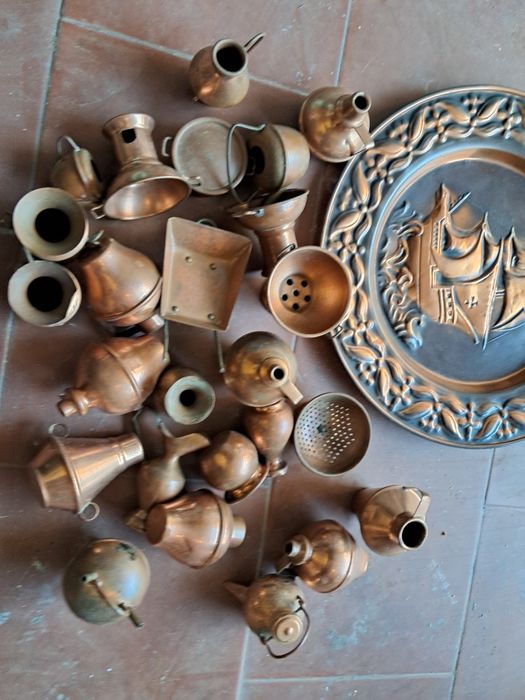 Vendo conjunto de peças em cobre