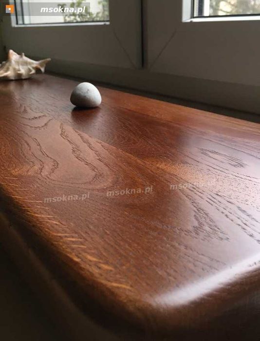 parapety wewnętrzne drewniane - dębowe