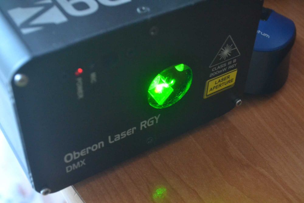 Laser dyskotekowy DMX 200mW zielony