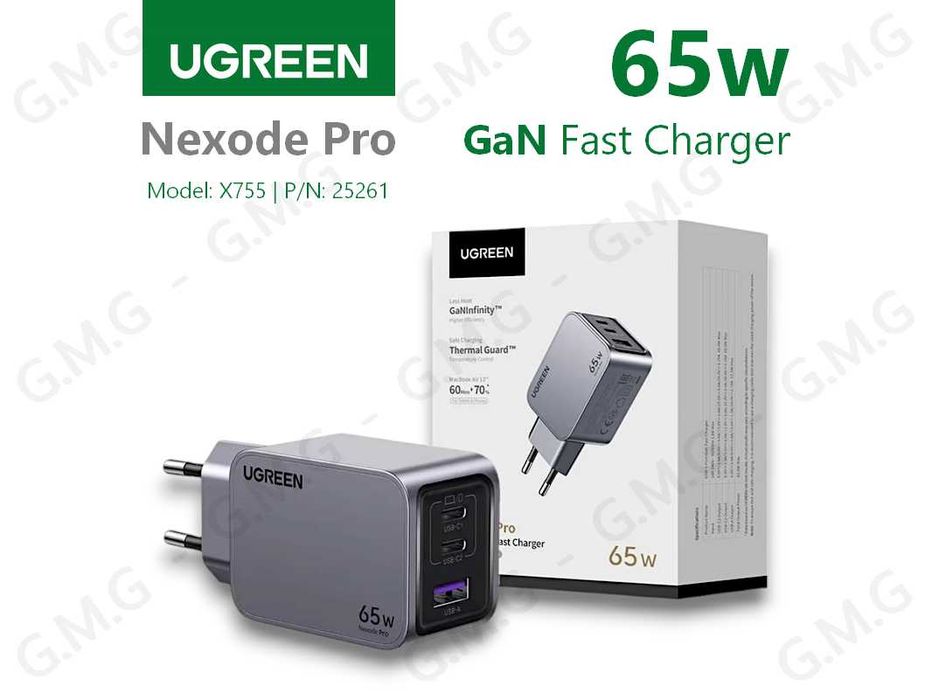 Зарядні пристрої UGREEN Nexode Pro GaN Fast Charger 65W / 100W / 160W