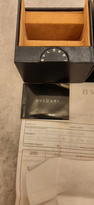 Rarytas - pudełko zegarka Bvlgari z oryginalnymi dokumentami