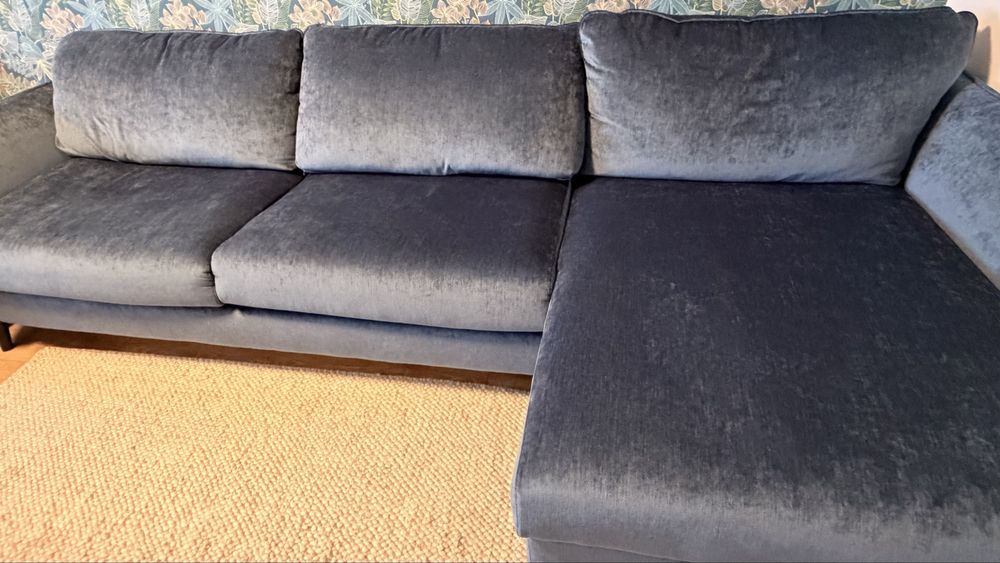 Sits narożnik sofa z funkcją spania i skrzynią na pościel