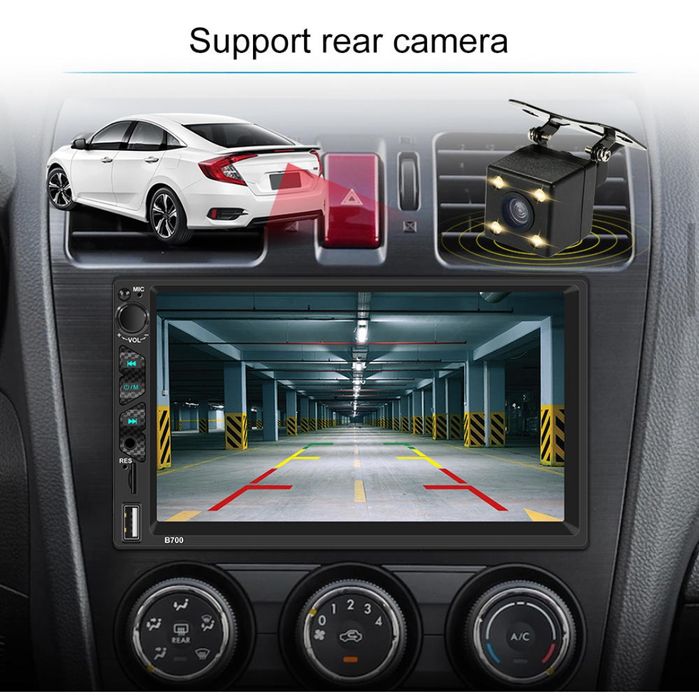 Rádio 2din 7 polegadas CARPLAY Android auto + comando volante+Mic NOVO