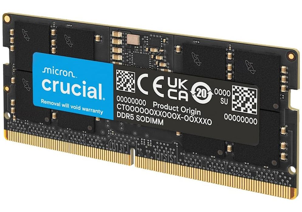 Pamięć RAM Crucial DDR5 SO-DIMM 16GB 5600MHz CL46 (CT16G56C46S5)