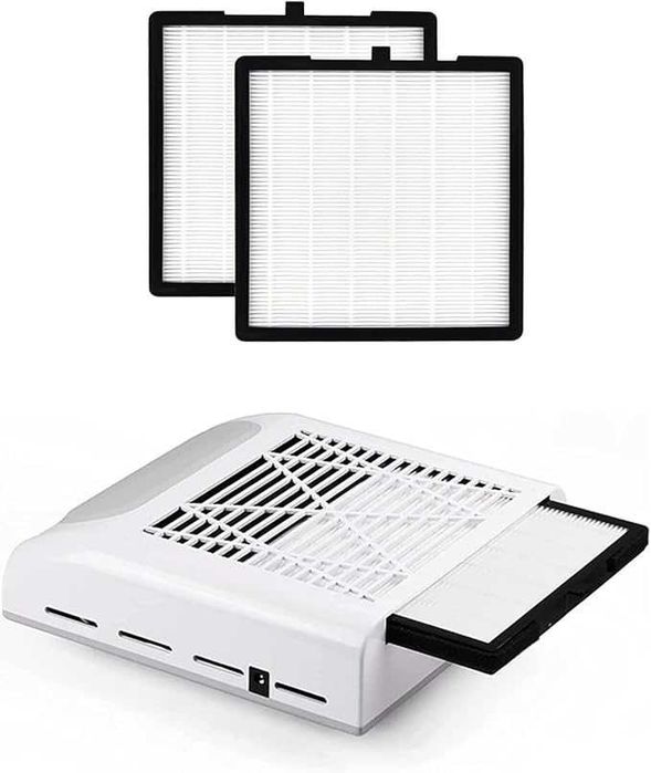 BIUTEE Biały pochłaniacz pyłu do paznokci 80W Odpylacz