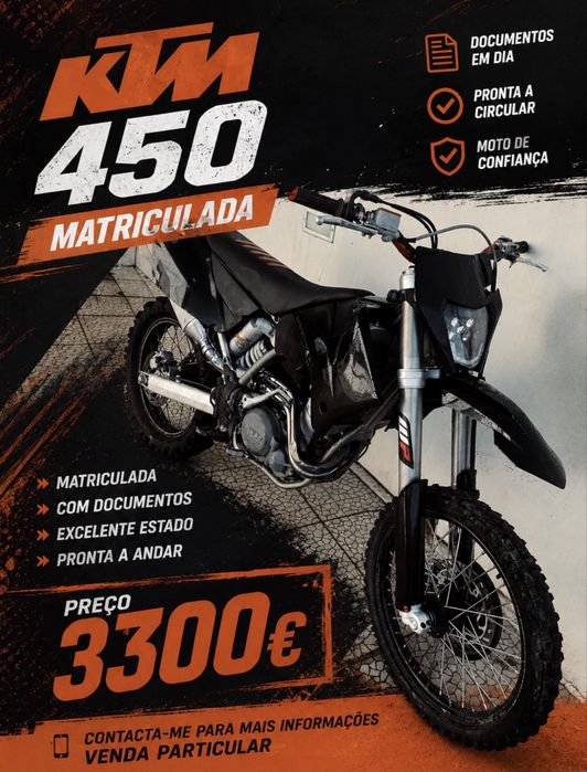 KTM 450  (Matriculada)