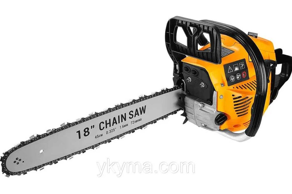 Бензинова ланцюгова пила DEKO (52 куб.см, шина 18", 8500 об/хв)