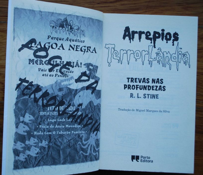 Arrepios Terrorlândia (Trevas Nas Profundezas) de R. L. Stine