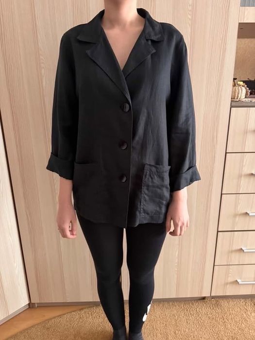 Лляний піджак оверсайз новий ( без етикетки, Італія)