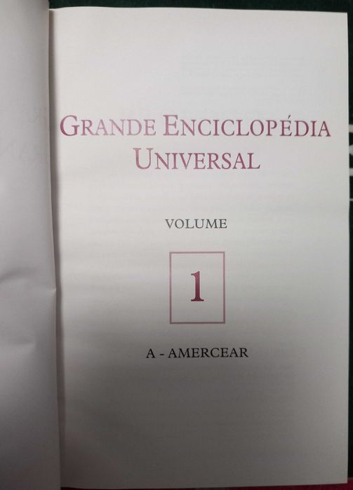 Grande enciclopédia universal volume 1 - portes incluídos