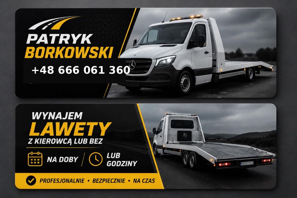 Autolaweta z kierowcą lub bez