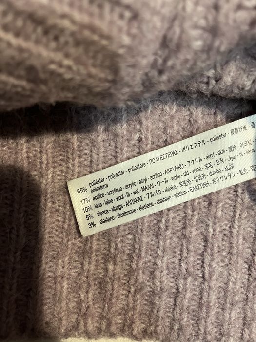 Gruby sweter na guziki Zara S