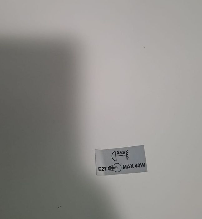 Lampa wisząca czarna ze złotymi elementami – używana 10szt
