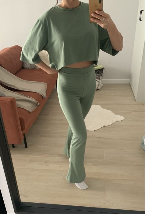 Pistacjowy komplet rozm S