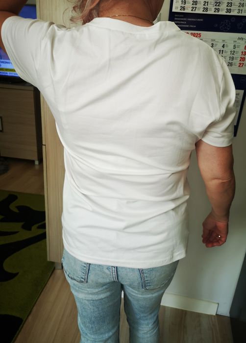 Koszulka biała w serek