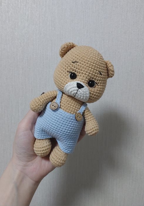 Амігурумі єдиноріг ведмедик ручна работа