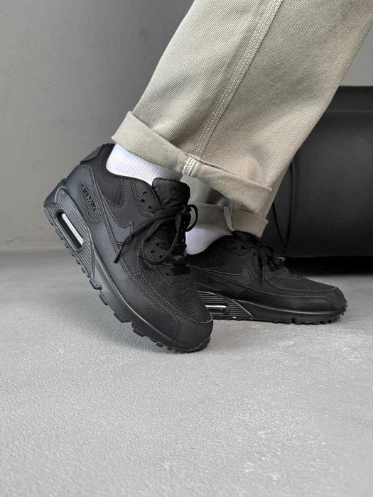 Кросівки Nike Air Max 90 Triple Black premium