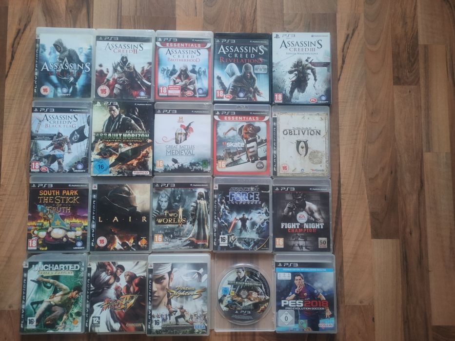 PS3 Spiderman LEGO GTA5 valkyria sly cooper evil within nfs castlevania duck tales dark souls final fantasy FIFA 19 FIFA 18assasins Creed masz effect