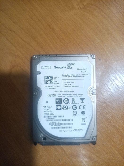 HDD для ноутбука 500 гб