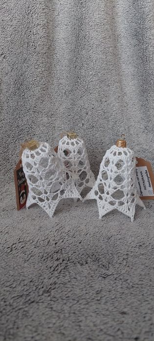 Szydełkowe dzwonki na choinkę