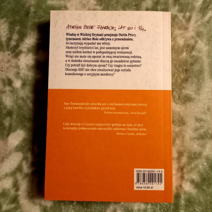 Adrian Mole Czas cappuccino