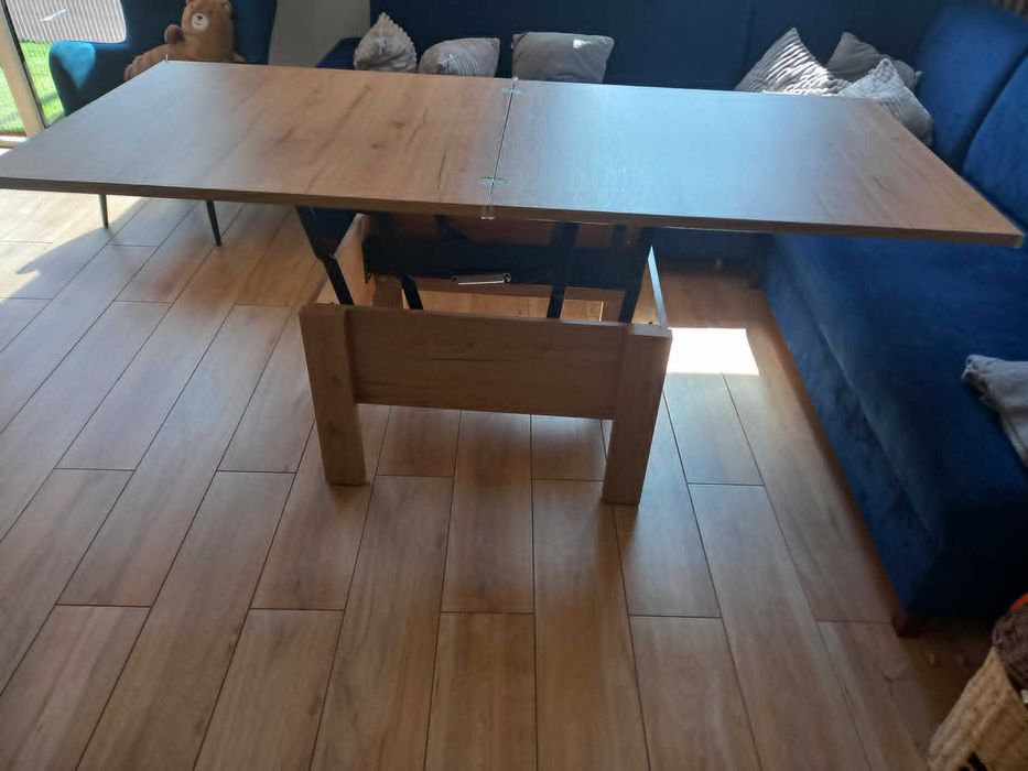 Stolik rozkładany 90x80 - 180 cm dąb soma ciemny