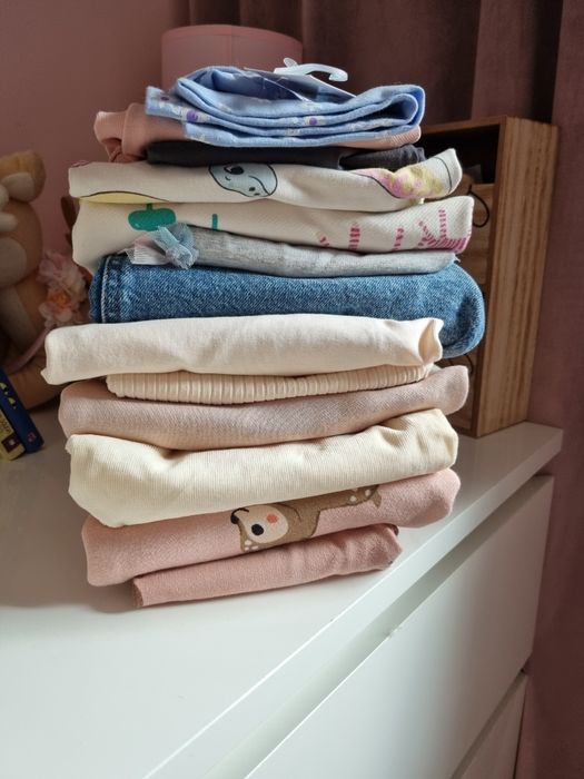 Zestaw paka paczka ubranek dla dziewczynki Zara H&m Smyk 116
