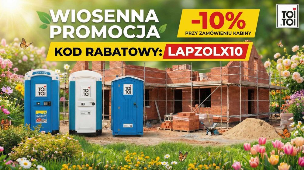 Toaleta przenośna TOI TOI wynajem toalety serwis toalet wc na budowę