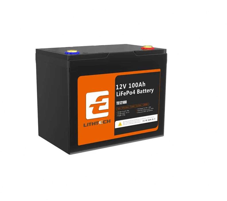 Lifepo4 акумулятори lithtech 12-200 А-Г.Eve комірки. Bluetooth.