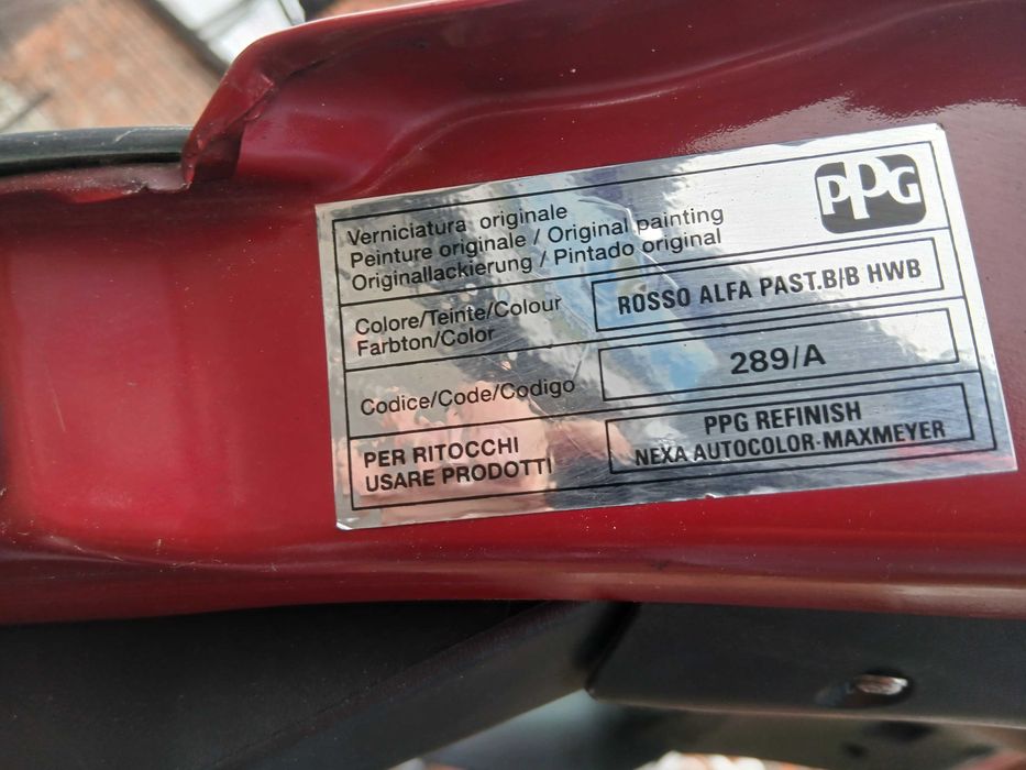 Dach Alfa Romeo 147 Ti 5d 2010 Rosso Alfa 289/A Rybnik