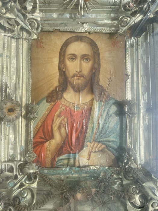 Икона Г-дь Вседержитель 22*18 в киоте