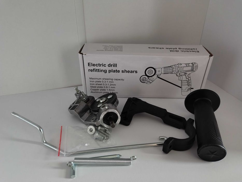 Adapter do cięcia blachy na wkrętarkę/ wiertarkę / Nożyce do blachy