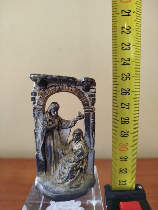 Presépio / Sagrada Família com Banho de Prata 999 Arte Sacra Italiana