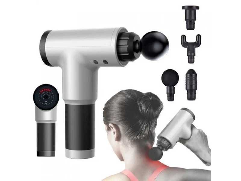 М'язовий масажер Fascial Gun FH-320, ударний вібро масажер для тіла