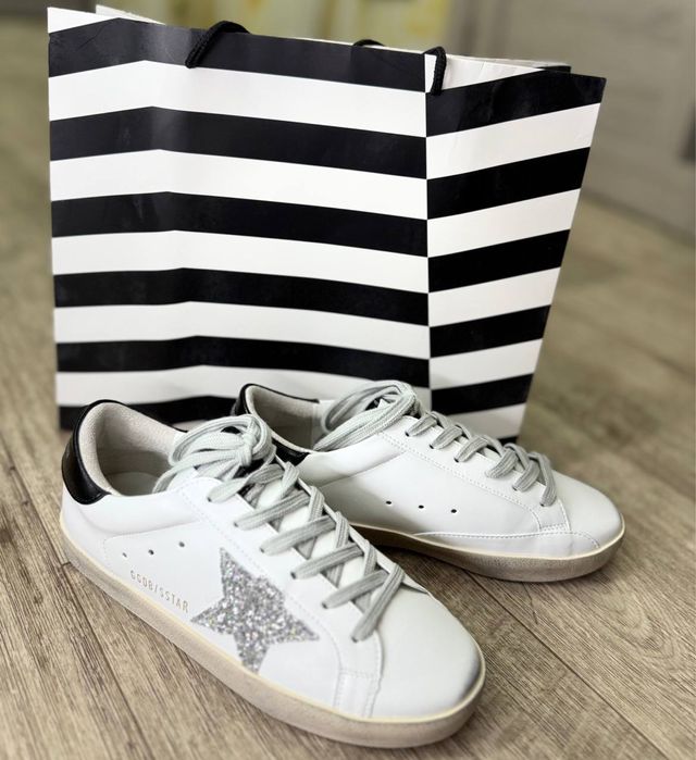 Кеди Golden Goose Ballstar silver