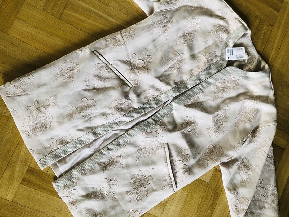 Płaszcz letni bolerko narzuta wesele komunia jasny