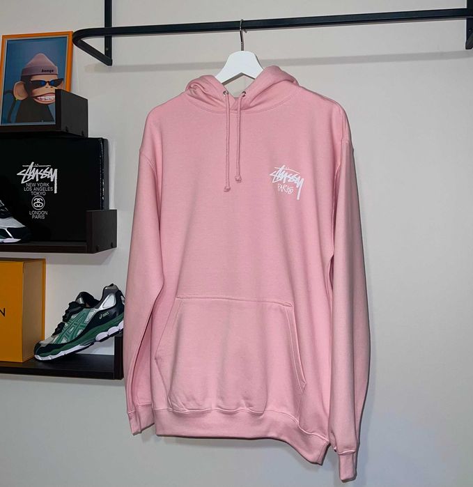 Худі Stussy Paris (рожевого кольору)