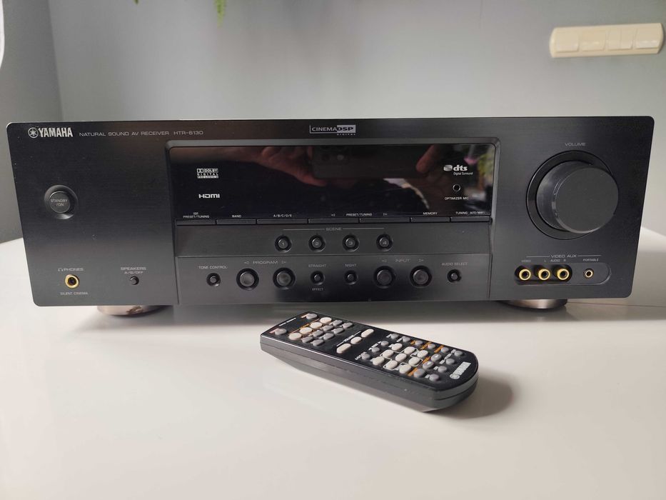 Yamaha HTR 6130 amplituner 5.1 - pełny komplet