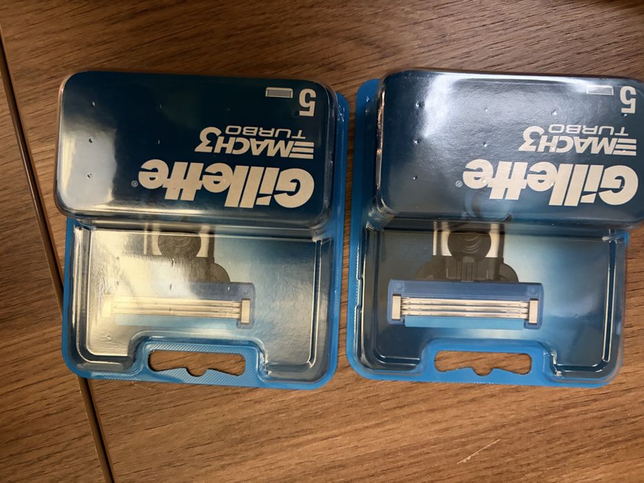 Gillette mach 3 turbo, 5 штук в упаковці