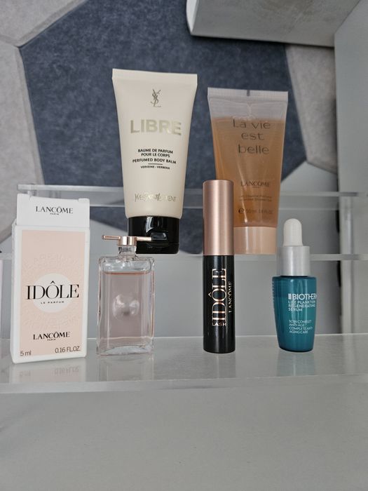 Zestaw LVEB Libre Idole edp mascara Lancome Idole  biotherm  serum