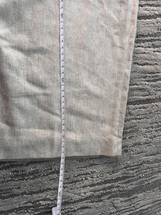 ZARA lniane beżowe spodnie L