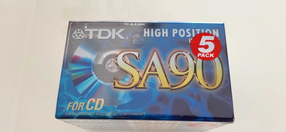Kaseta  TDK SA90 5szt.  chrom sprzedam lub zamienię