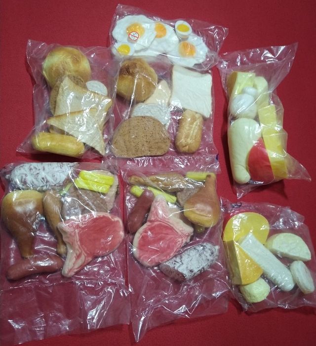 Alimentos para brincar bebé crianças ou decoração cozinha restaurante