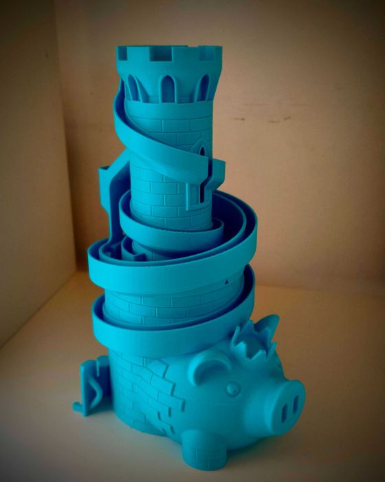 Porco Mealheiro com pista de moedas