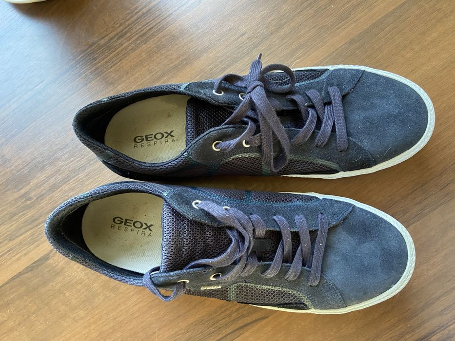 Skorzane Snikersy Geox