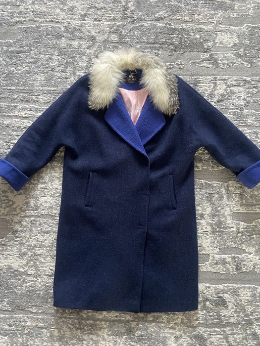 Демисезонне пальто з натуральним хутром